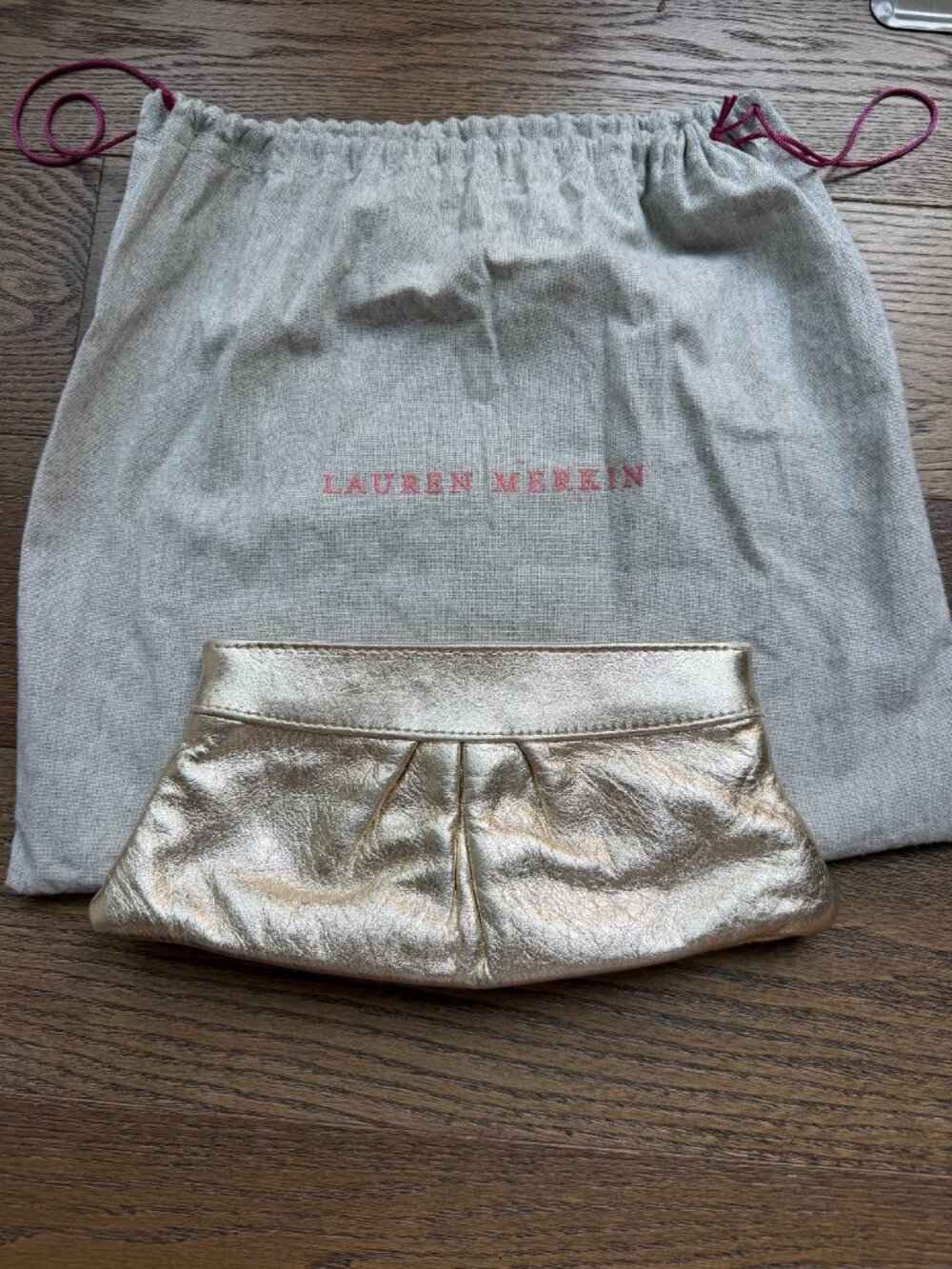Lauren Merkin Clutch - Gold